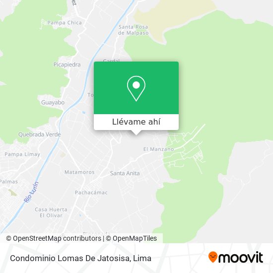 Mapa de Condominio Lomas De Jatosisa
