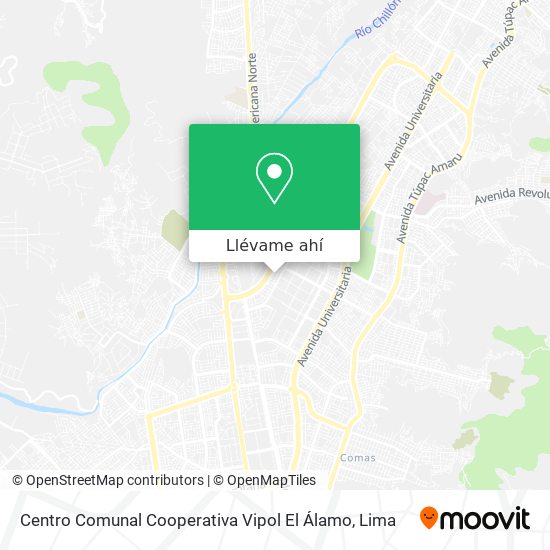 Mapa de Centro Comunal Cooperativa Vipol El Álamo