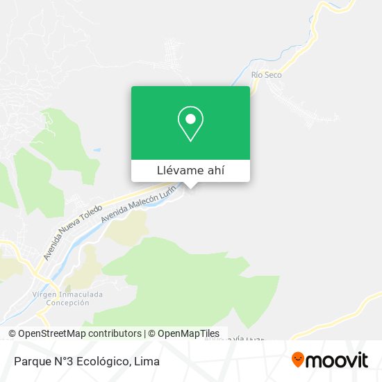 Mapa de Parque N°3 Ecológico