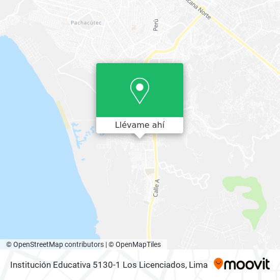 Mapa de Institución Educativa 5130-1 Los Licenciados