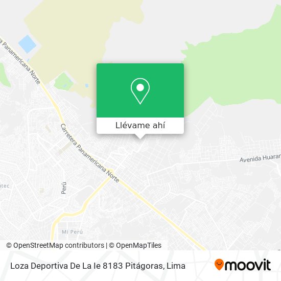 Mapa de Loza Deportiva De La Ie 8183 Pitágoras