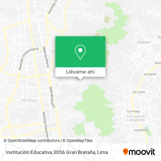 Mapa de Institución Educativa 3056 Gran Bretaña