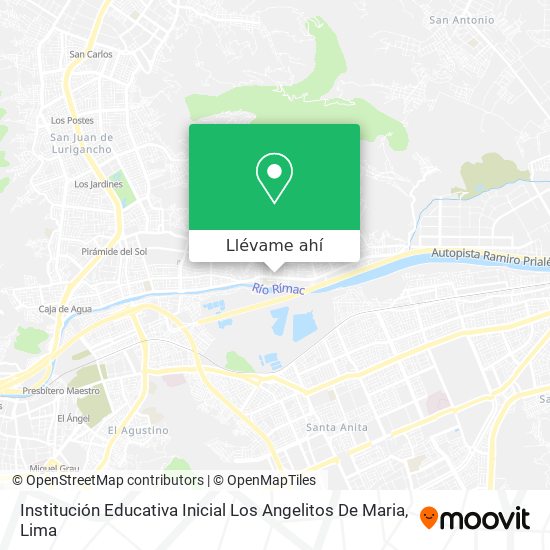 Mapa de Institución Educativa Inicial Los Angelitos De Maria