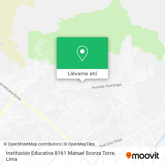 Mapa de Institución Educativa 8161 Manuel Scorza Torre