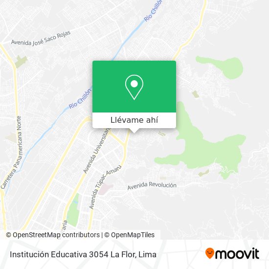 Mapa de Institución Educativa 3054 La Flor
