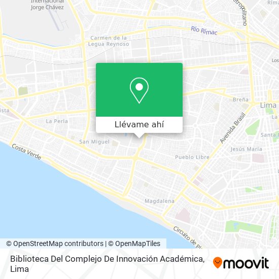 Mapa de Biblioteca Del Complejo De Innovación Académica