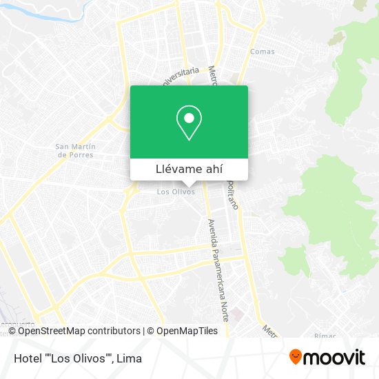 Mapa de Hotel ""Los Olivos""