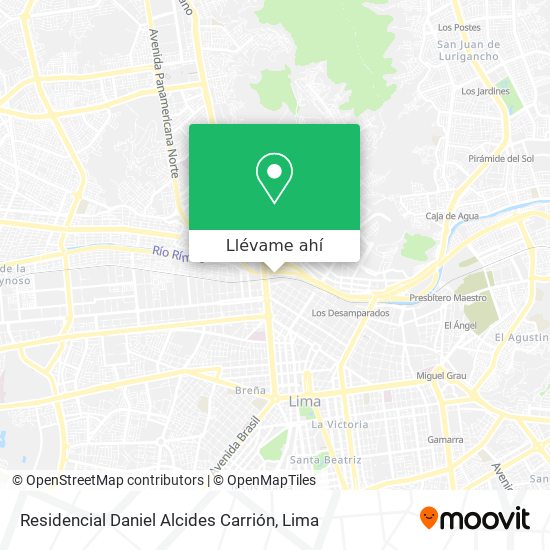 Mapa de Residencial Daniel Alcides Carrión