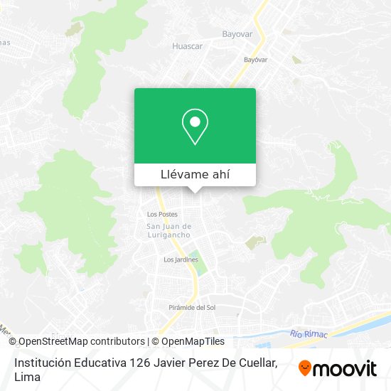 Mapa de Institución Educativa 126 Javier Perez De Cuellar