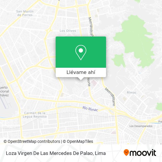 Mapa de Loza Virgen De Las Mercedes De Palao