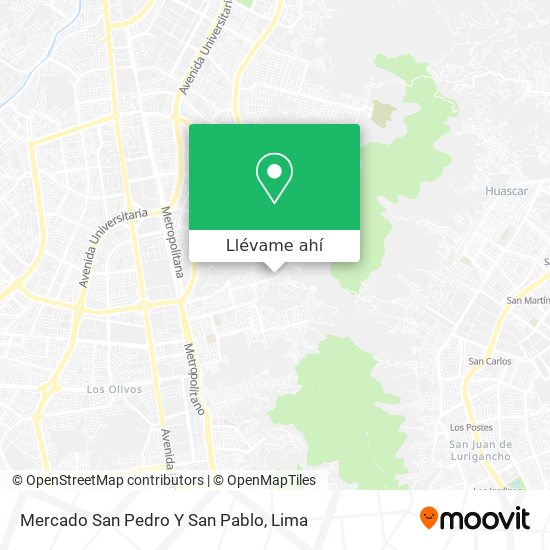 Mapa de Mercado San Pedro Y San Pablo
