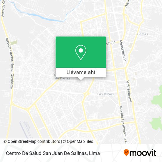 Mapa de Centro De Salud San Juan De Salinas