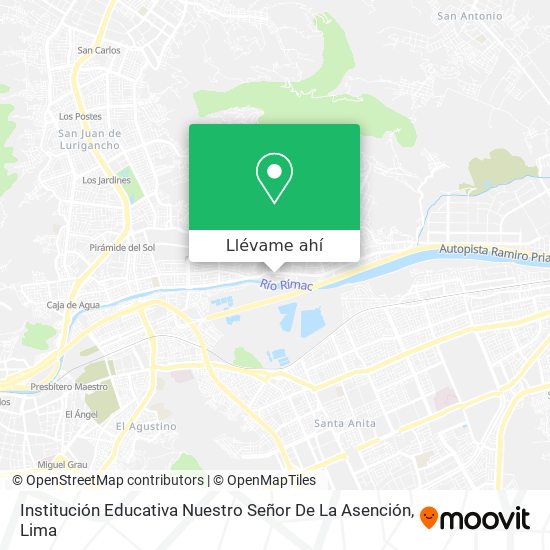 Mapa de Institución Educativa Nuestro Señor De La Asención