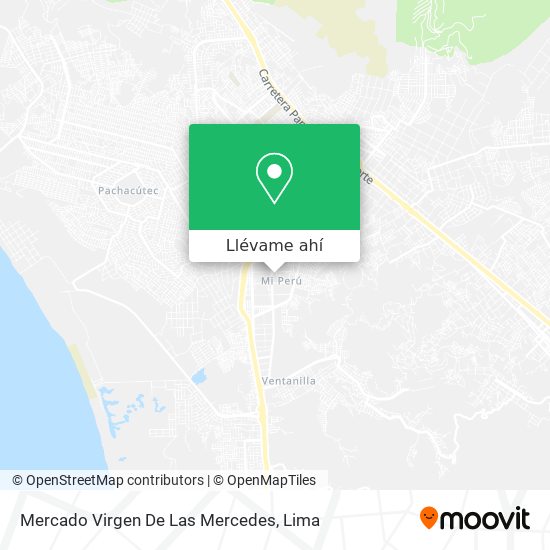 Mapa de Mercado Virgen De Las Mercedes