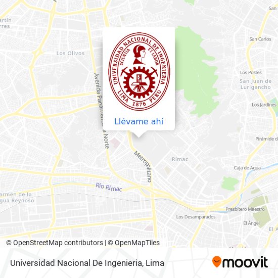 Mapa de Universidad Nacional De Ingenieria
