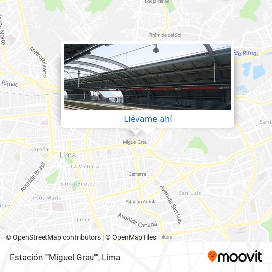 Mapa de Estación ""Miguel Grau""