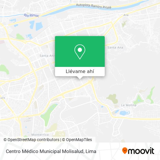 Mapa de Centro Médico Municipal Molisalud