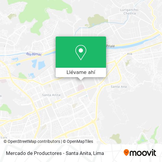 Mapa de Mercado de Productores - Santa Anita
