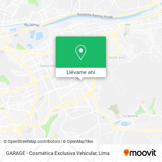 Mapa de GARAGE - Cosmética Exclusiva Vehicular