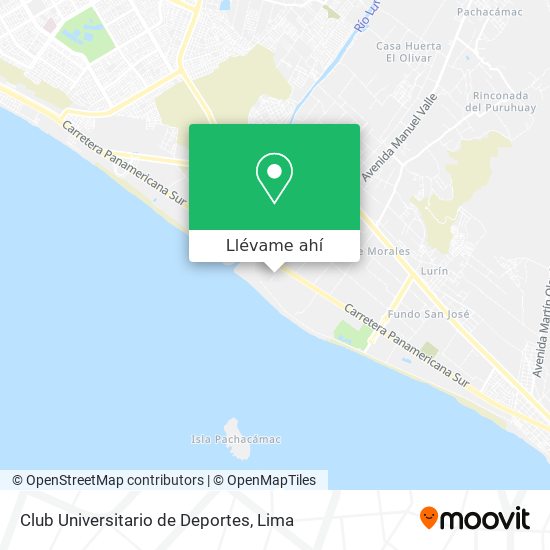 Mapa de Club Universitario de Deportes