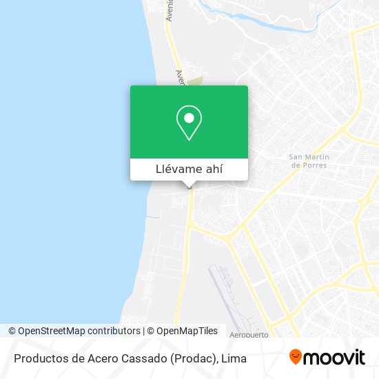 Mapa de Productos de Acero Cassado (Prodac)