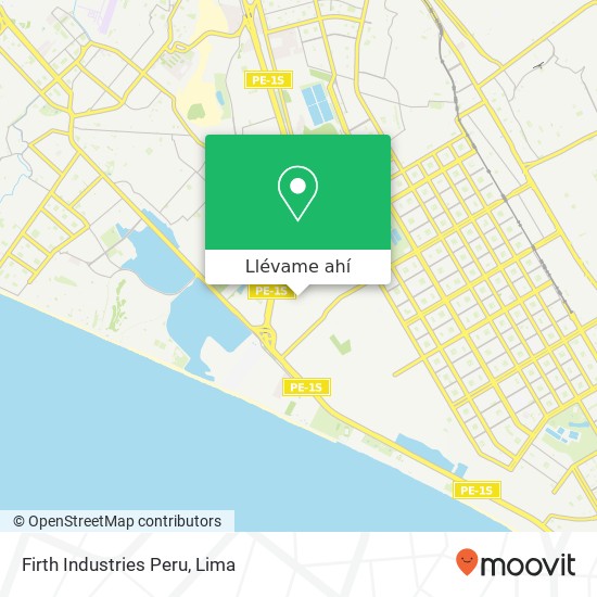 Mapa de Firth Industries Peru