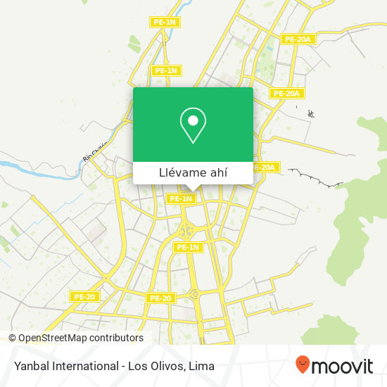 Mapa de Yanbal International - Los Olivos