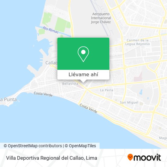 Mapa de Villa Deportiva Regional del Callao