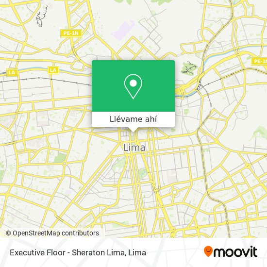 Mapa de Executive Floor - Sheraton Lima