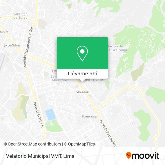 Mapa de Velatorio Municipal VMT