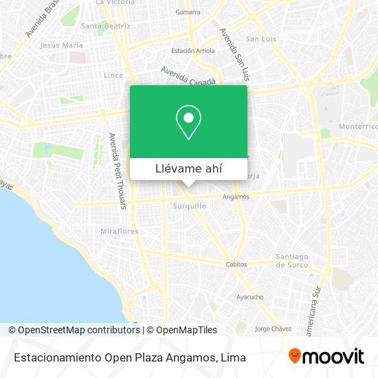 Mapa de Estacionamiento Open Plaza Angamos