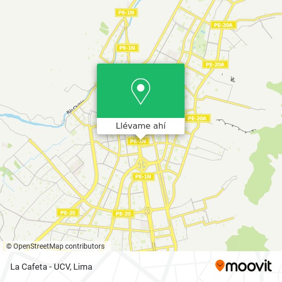 Mapa de La Cafeta - UCV