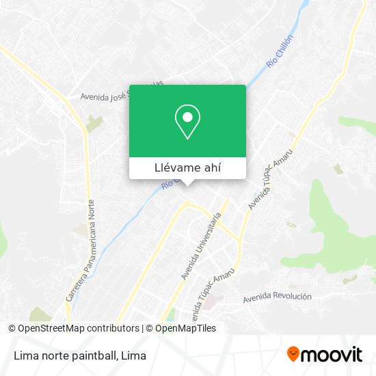 Mapa de Lima norte paintball