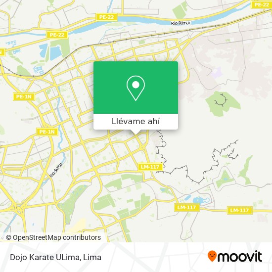 Mapa de Dojo Karate ULima