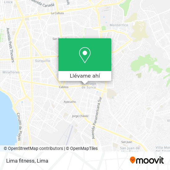 Mapa de Lima fitness