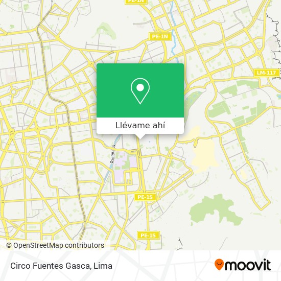 Mapa de Circo Fuentes Gasca