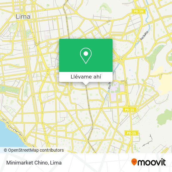 Mapa de Minimarket Chino