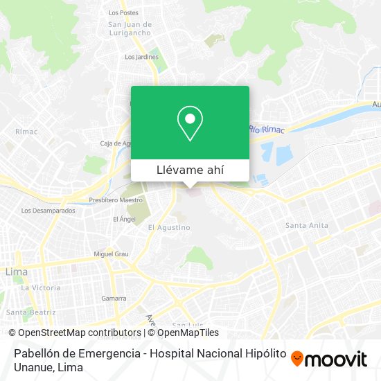 Mapa de Pabellón de Emergencia - Hospital Nacional Hipólito Unanue