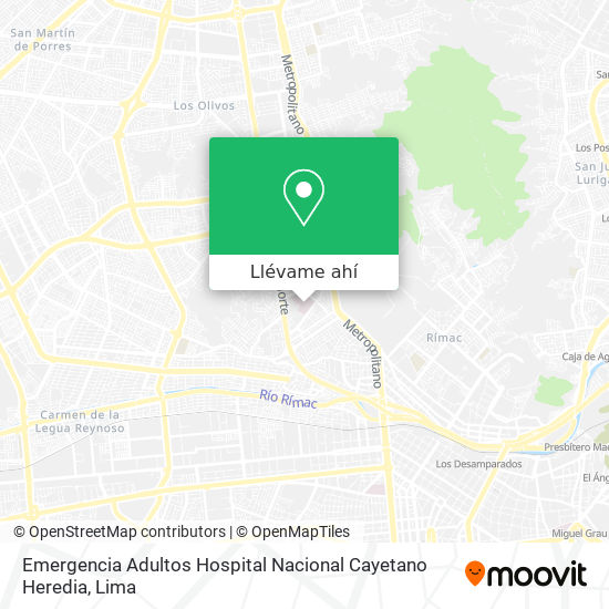 Mapa de Emergencia Adultos Hospital Nacional Cayetano Heredia