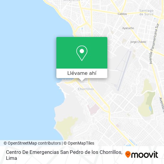Mapa de Centro De Emergencias San Pedro de los Chorrillos
