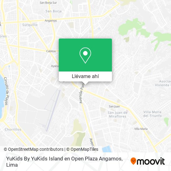 Mapa de YuKids By YuKids Island en Open Plaza Angamos