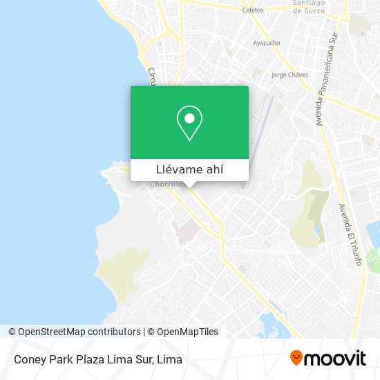 Mapa de Coney Park Plaza Lima Sur