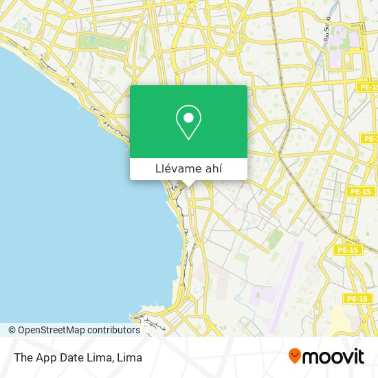 Mapa de The App Date Lima