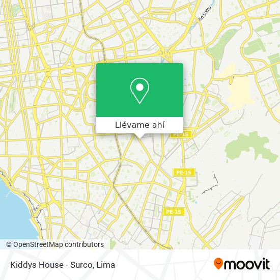 Mapa de Kiddys House - Surco