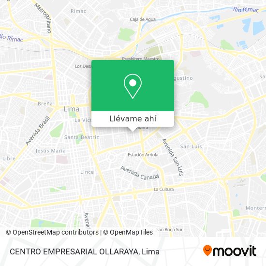 Mapa de CENTRO EMPRESARIAL OLLARAYA