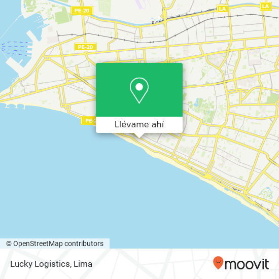 Mapa de Lucky Logistics