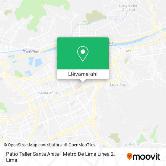Mapa de Patio Taller Santa Anita - Metro De Lima Linea 2