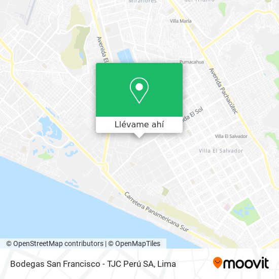 Mapa de Bodegas San Francisco - TJC Perú SA