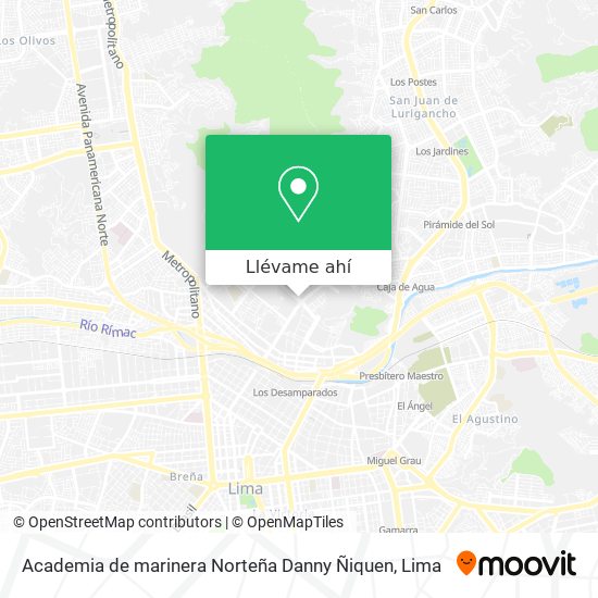 Mapa de Academia de marinera Norteña Danny Ñiquen