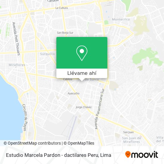 Mapa de Estudio Marcela Pardon - dactilares Peru